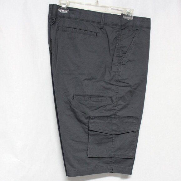 NWT George Men’s Charcoal Sky Below the Knee Messenger Or Cargo Style Shorts - Picture 2 of 13